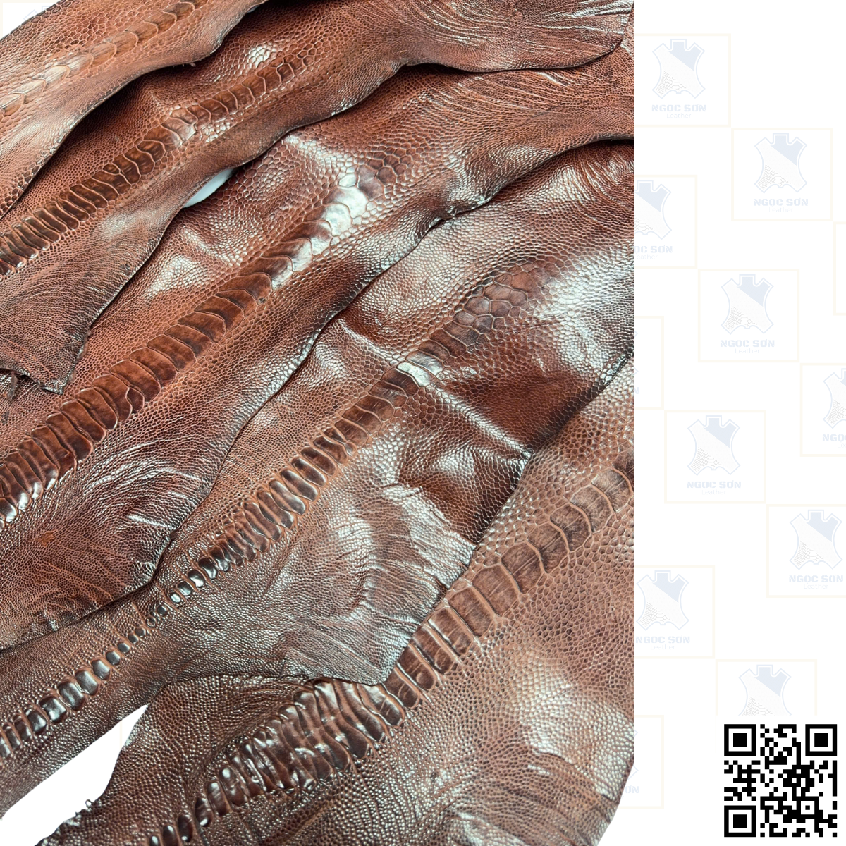 Premium Ostrich Leg Leather. - Ảnh 4