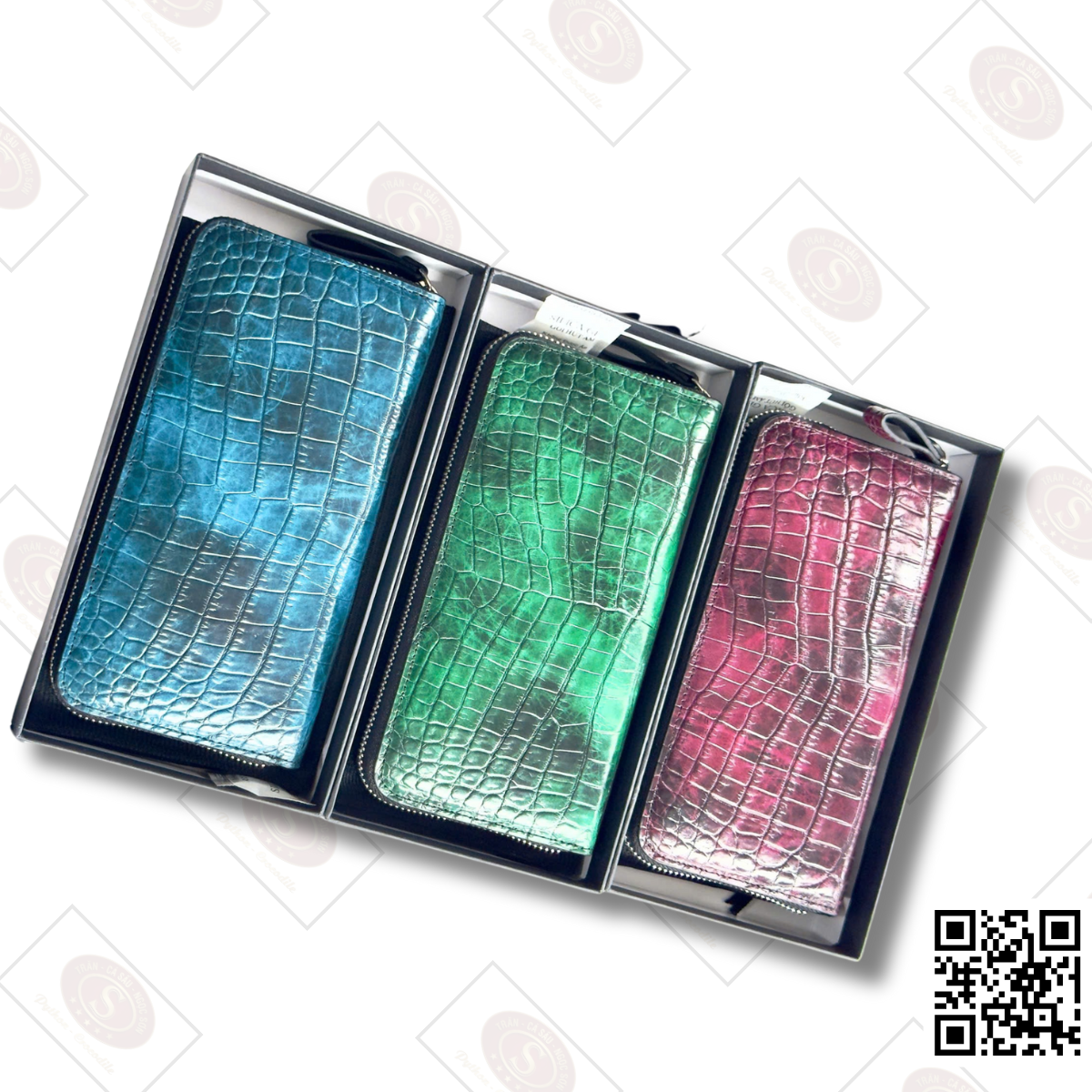 Ví Dài Cá Sấu Ngọc Sơn - The "Galaxy Patina" Collection - Ảnh 2
