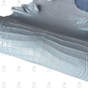 PREMIUM CROCODILE BELLY LEATHER – ELEGANT SMOKE GREY