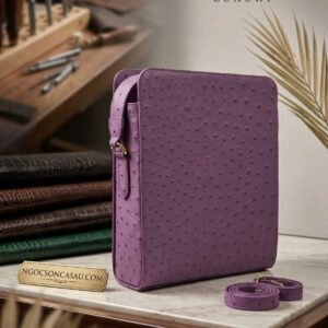 [Handcrafted Luxury] Túi Messenger Da Đà Điểu – Sự Kết Hợp Hoàn Hảo Giữa Nghệ Thuật & Tiện Nghi