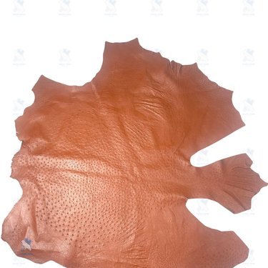 PREMIUM WHOLE FULL-QUILL OSTRICH SKIN – CLASSIC SADDLE BROWN (TAN)