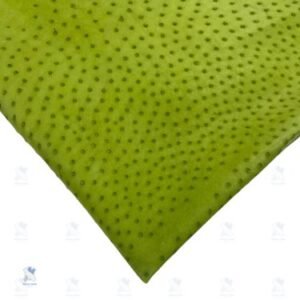 PREMIUM FULL-QUILL OSTRICH SKIN – ENERGETIC LIME GREEN