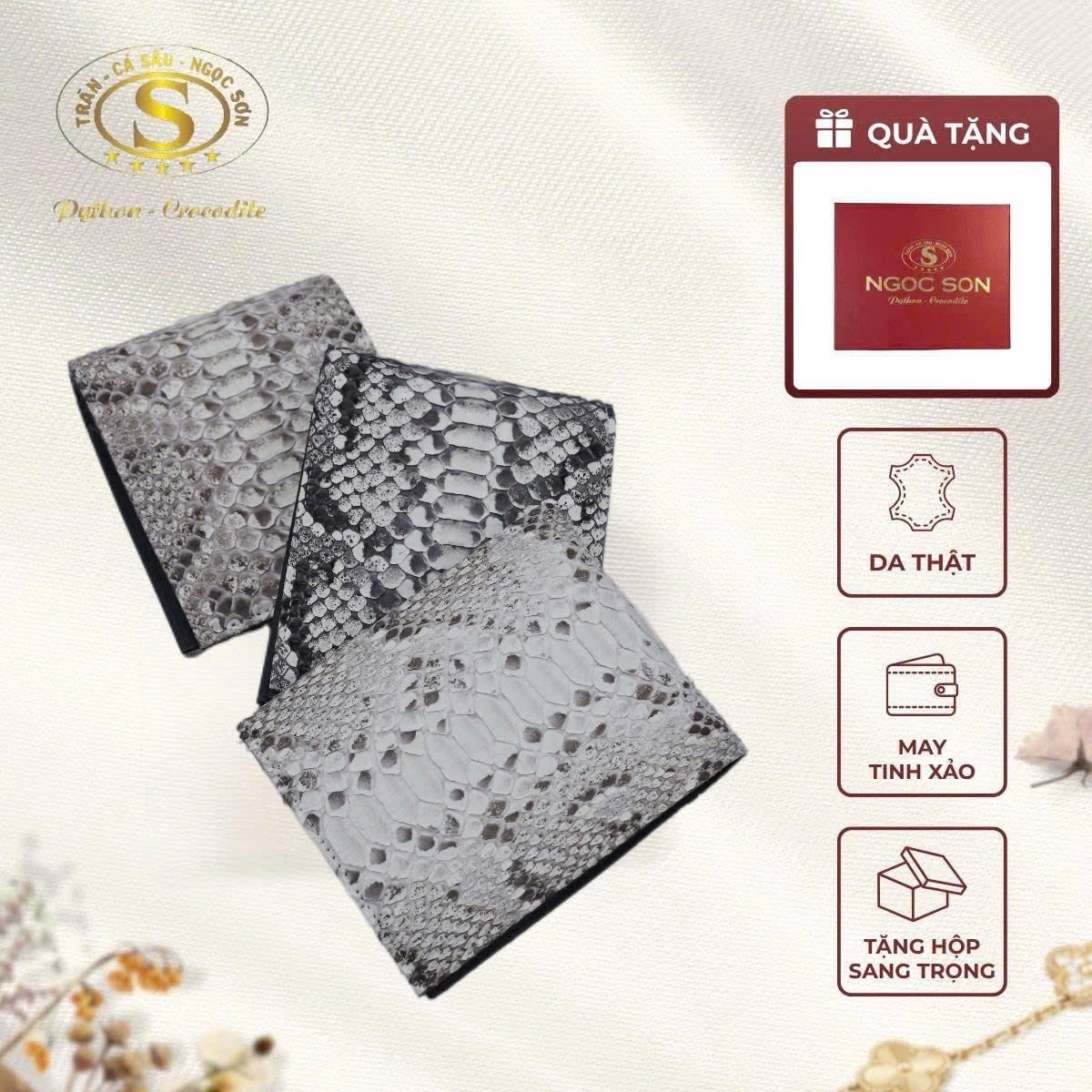 Ví Phổ Thông Da Trăn 1 Mặt Phong Thủy